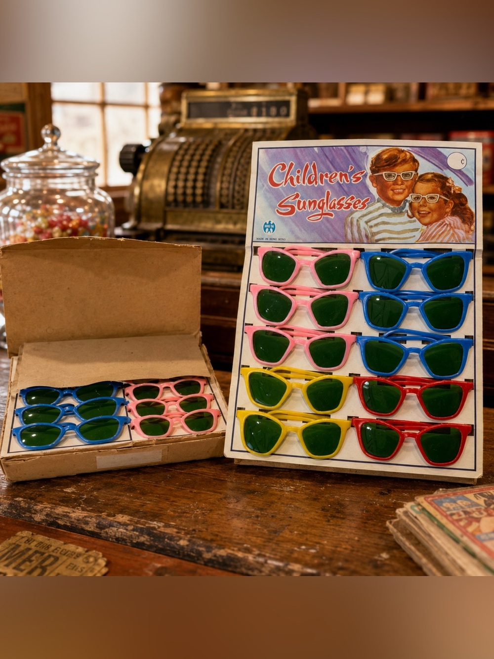 Vintage Children’s Sunglasses Bulk Case 144 Pairs Hong Kong Party Favors